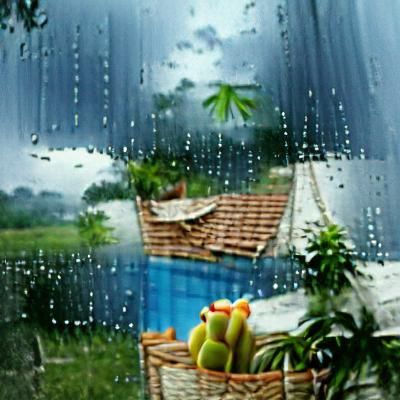 Rainy Day Whimsy: An AI Interpretation