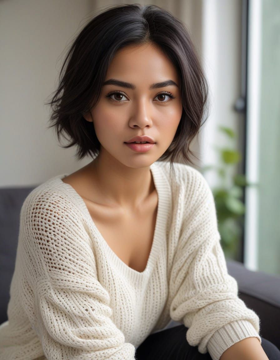 Serene Indonesian Beauty in Photorealistic Detail