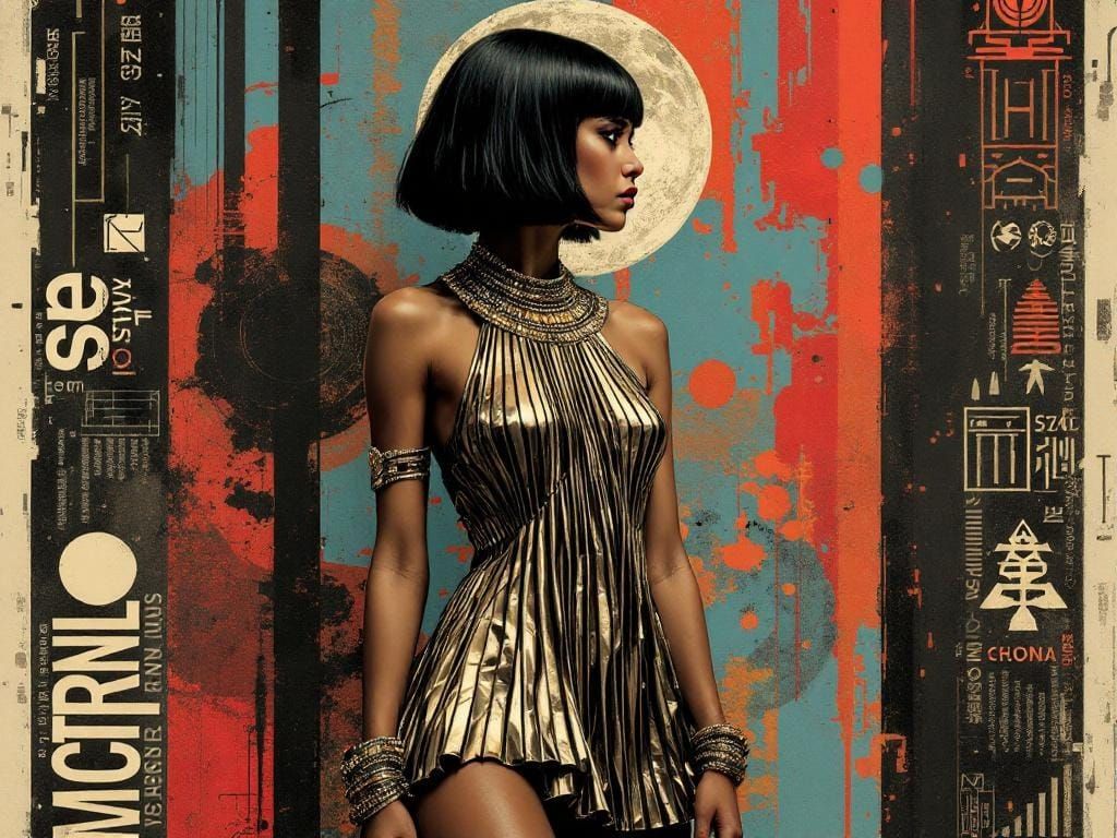 Egyptian Woman in Shepard Fairey/Aaron Horkey Style