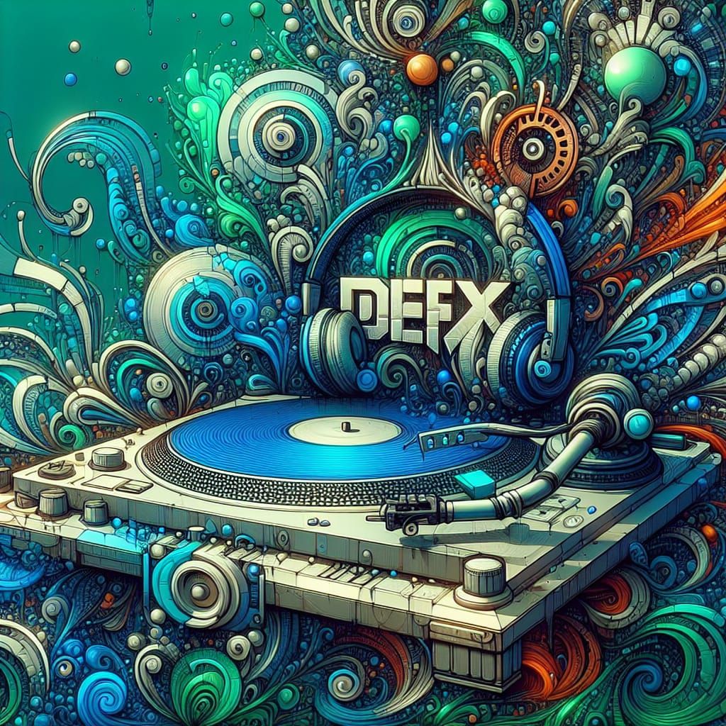Epic Graffiti Art: DeePix in Turquoise and Green