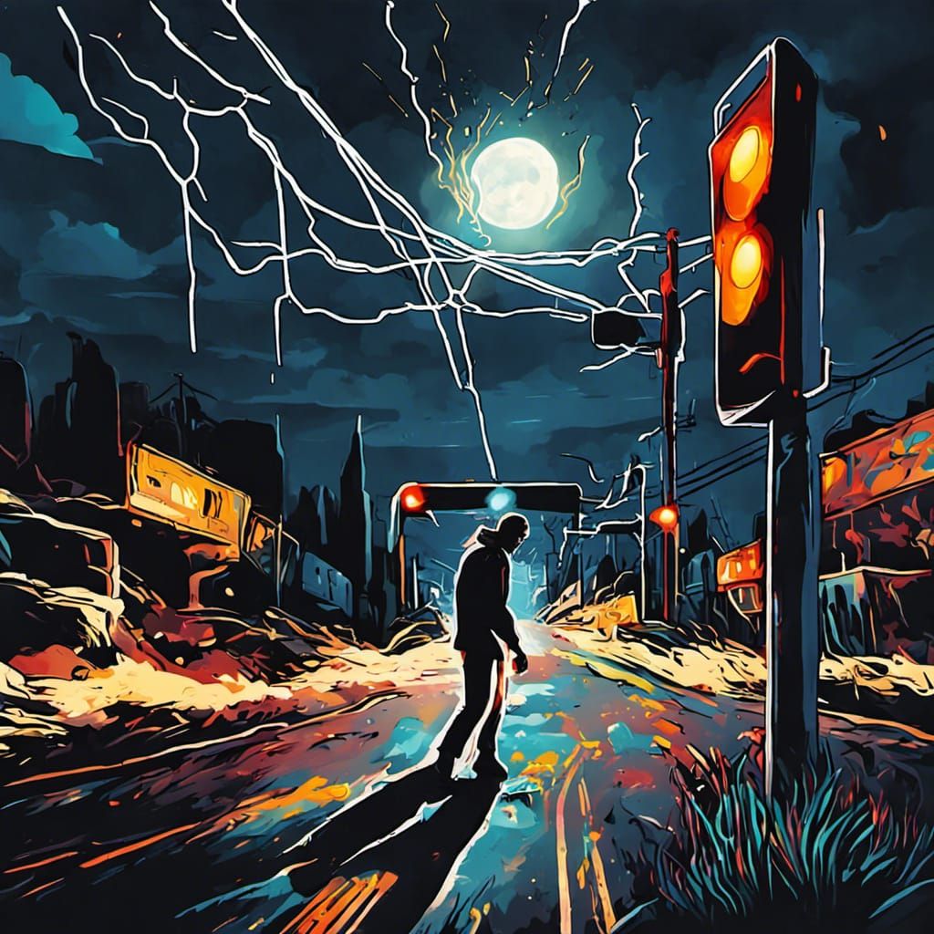 Hallucinations on a Highway: Hyperrealistic Concept Art