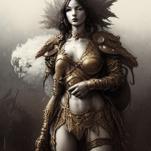 Elegant and Sinister Warfare: A Digital Illustration