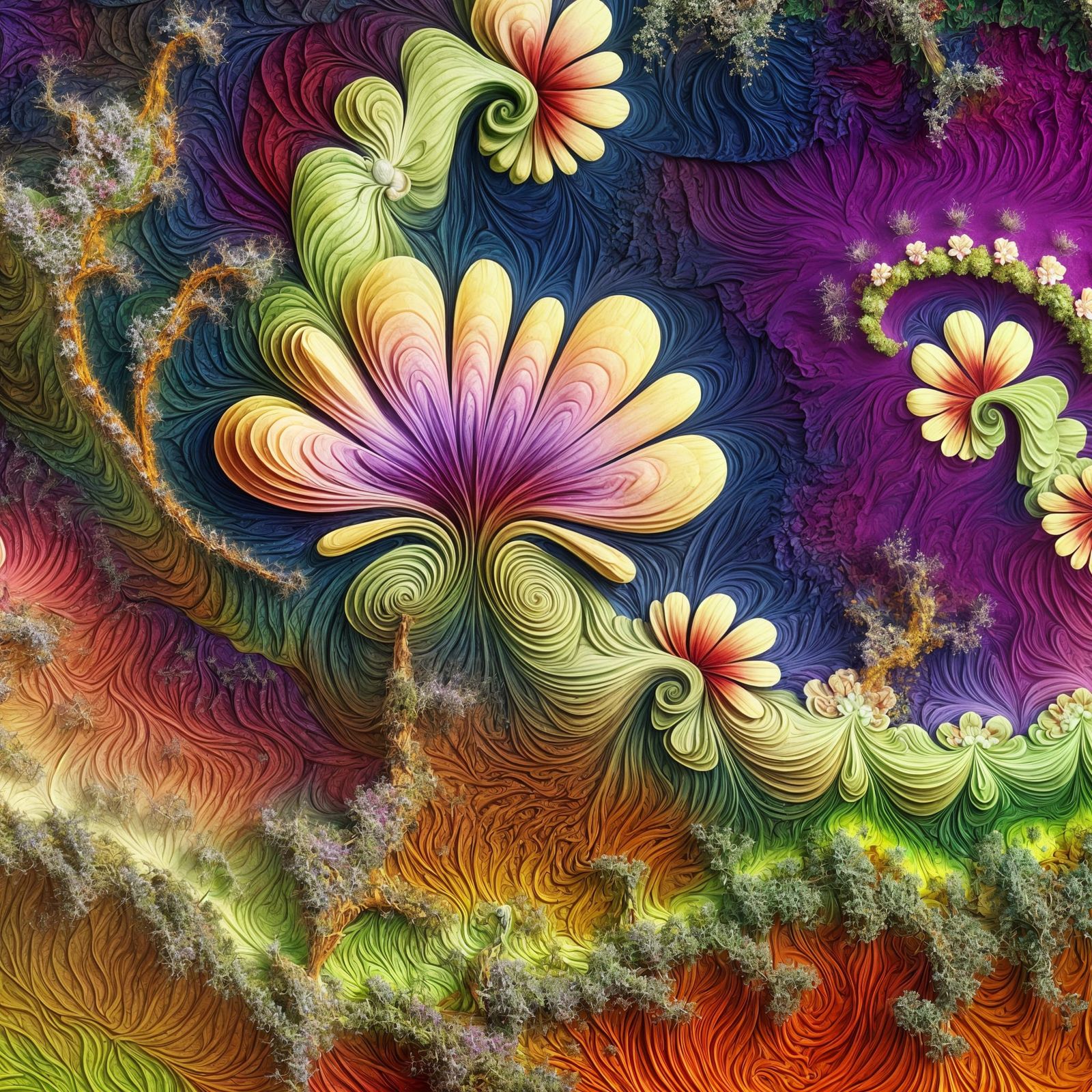 Fantastical New World Blooming: Surreal Digital Art