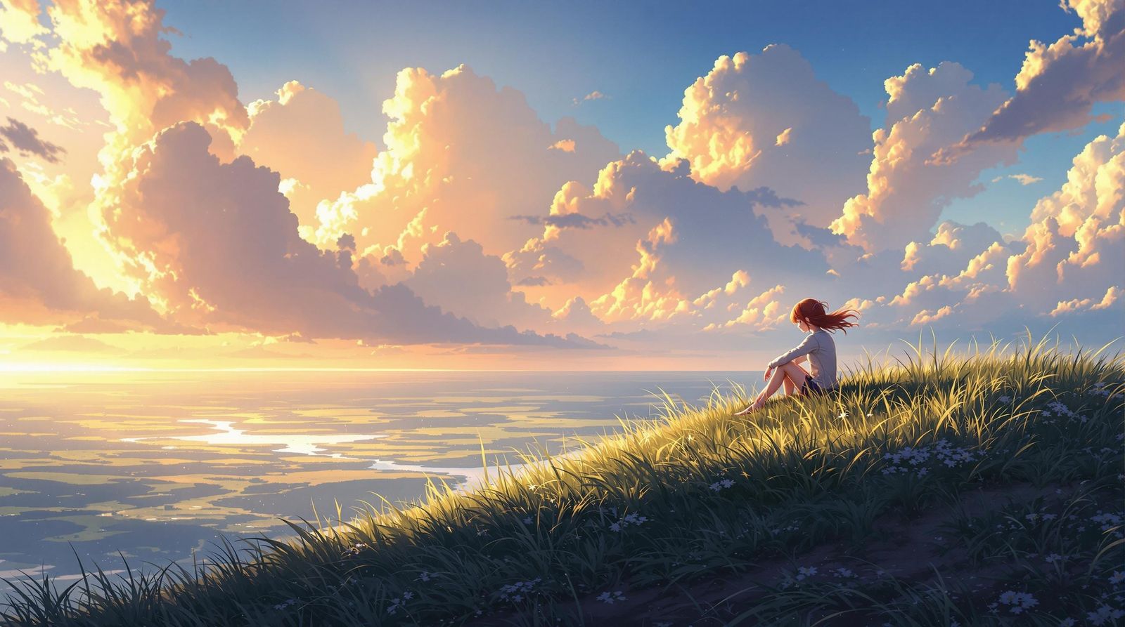 Serenity on a Golden Hilltop