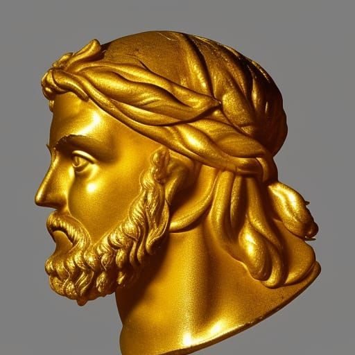 Golden Vergina Sun Emblem of Philip of Macedon