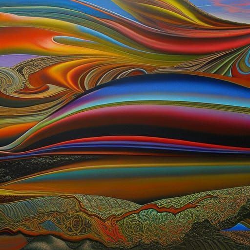 Surreal Beach Wall: Photorealistic Hyper-Realism