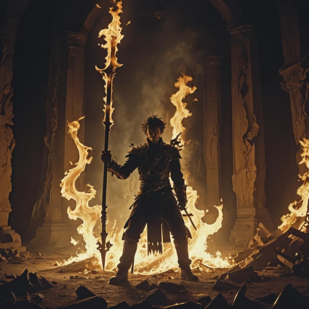 Vorlath: Demon of Wrath with Molten Keyblade