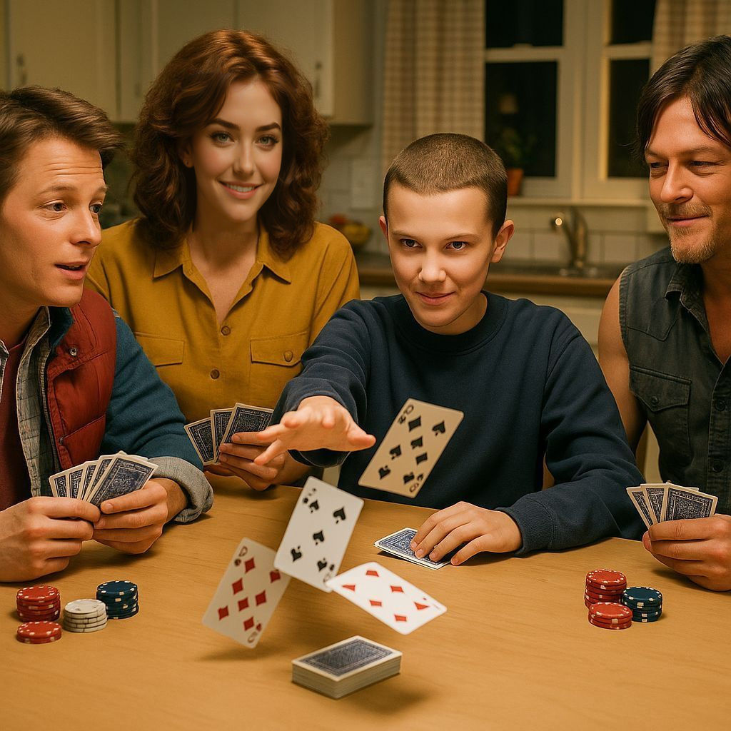 Time-Traveling Legends Gather for a Game of Poker