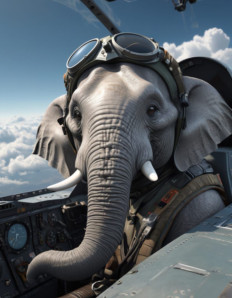 Elephant F-15 Tomcat Pilot in Dramatic Flight