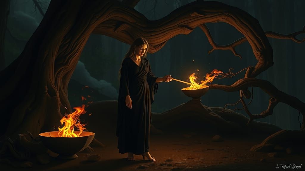 Medea Invoking the Goddess, Hekate Brimo