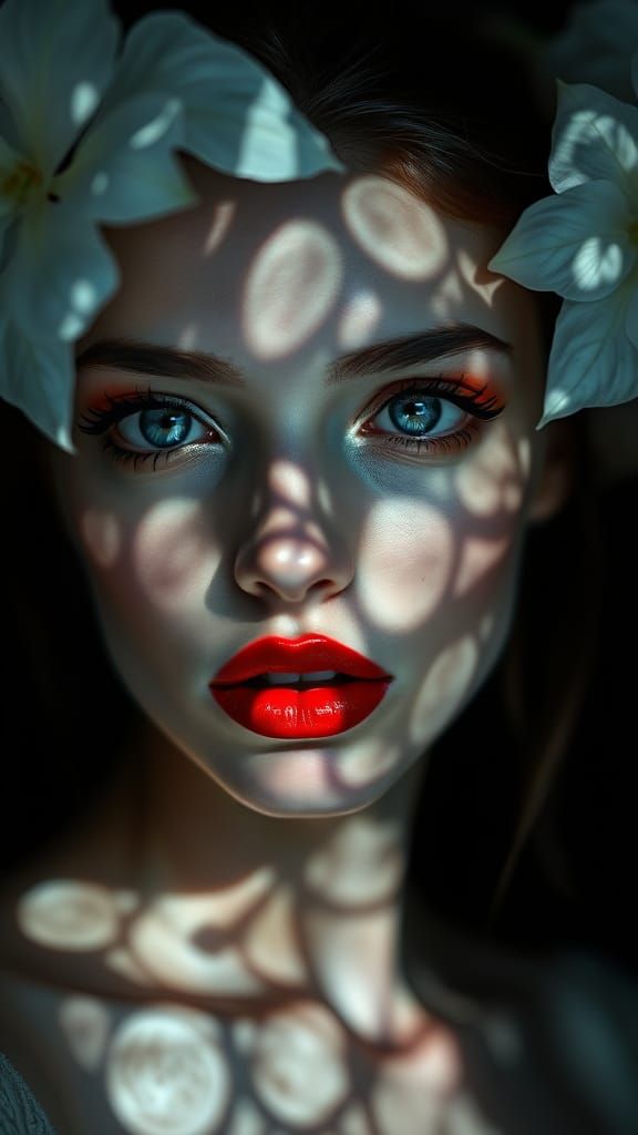 Ethereal Beauty in Radiant Moonlight