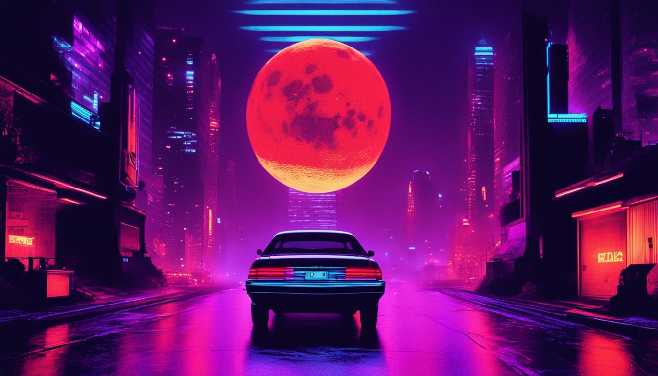 Marilyn Monroe Towers in Dark VHS Aesthetic