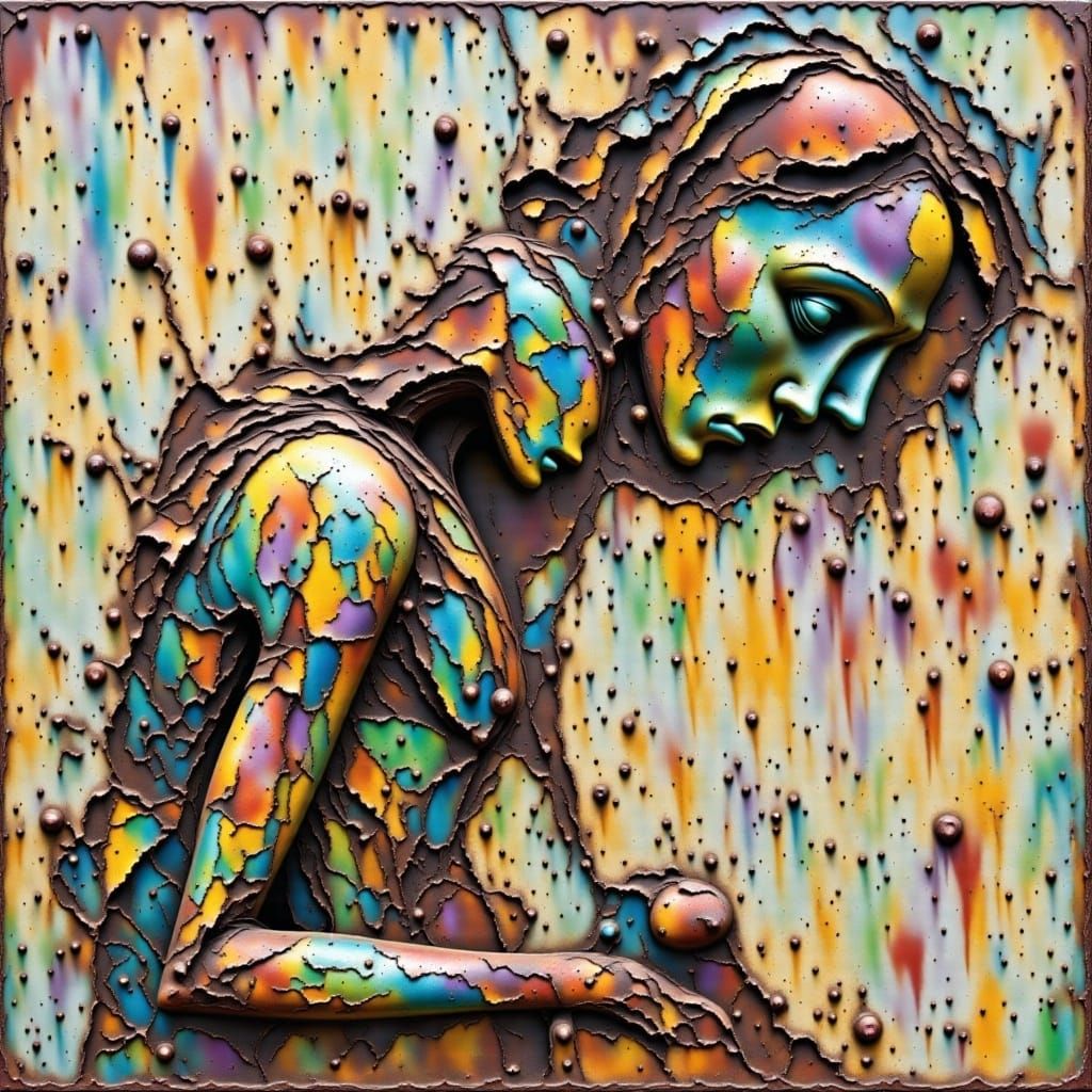 Surreal Opulent Decay: Temptation in Iridescent Hues