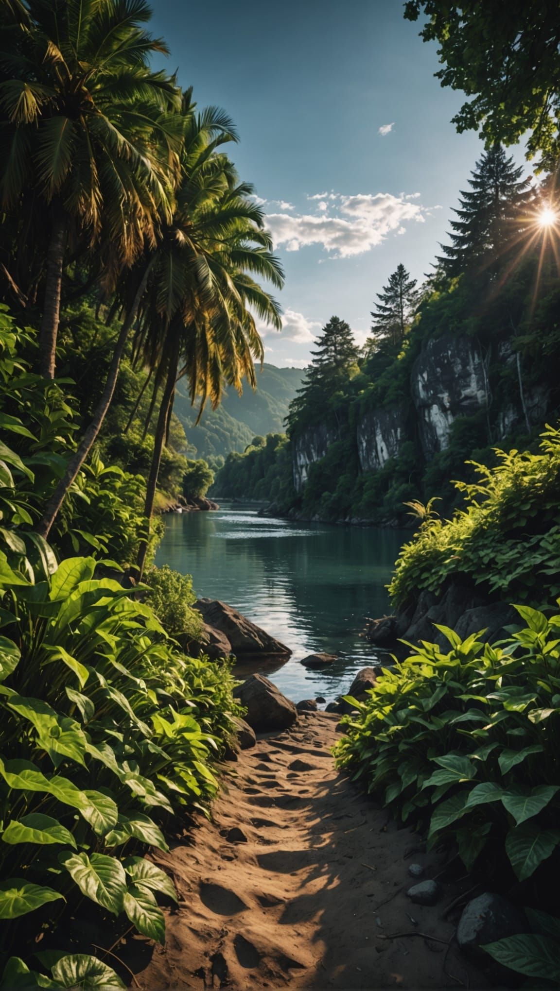 Hyperrealistic Summer Scene in Cinematic Style