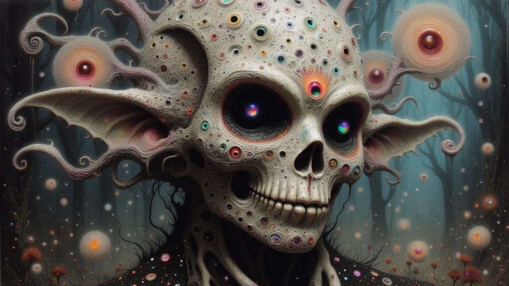 Elegant Elvish Character Portrait in Dark Fantasy Style