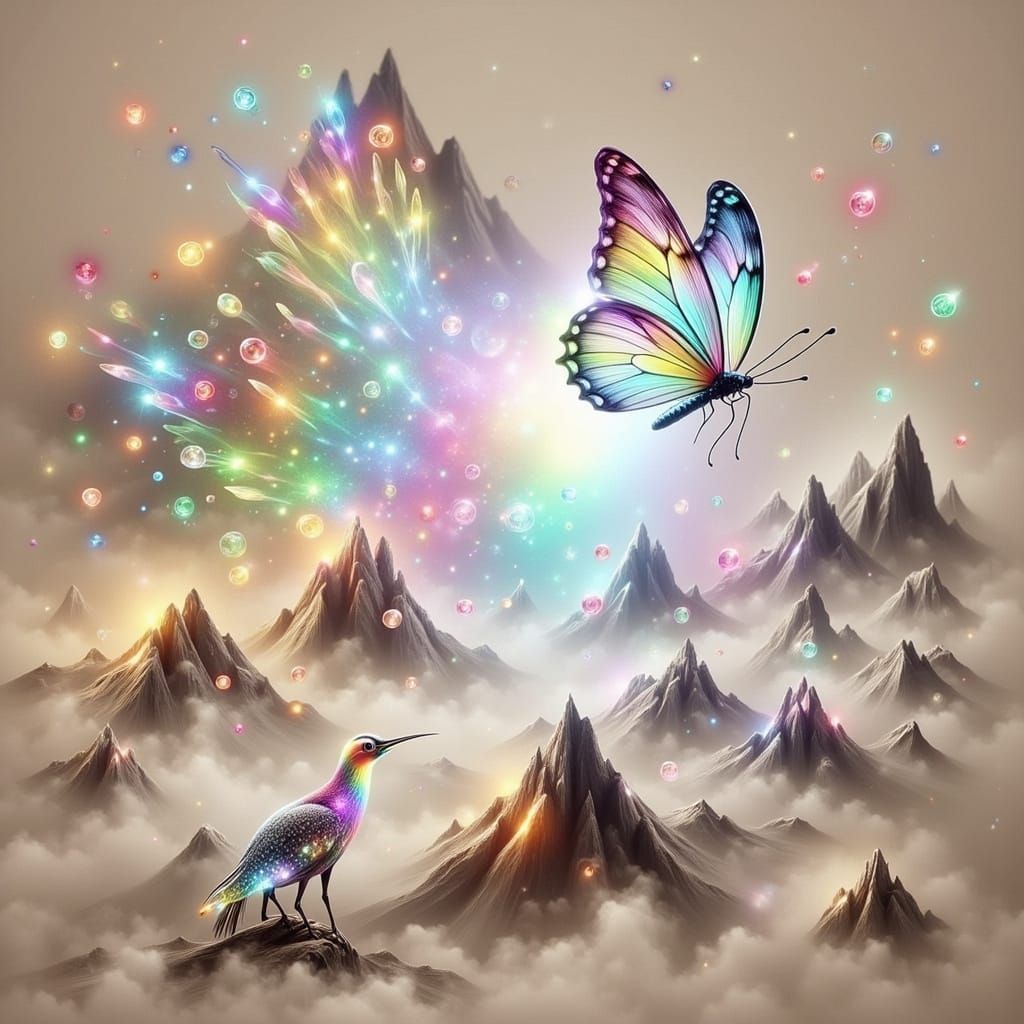 Holographic Butterfly Emerges from Ancient Scroll