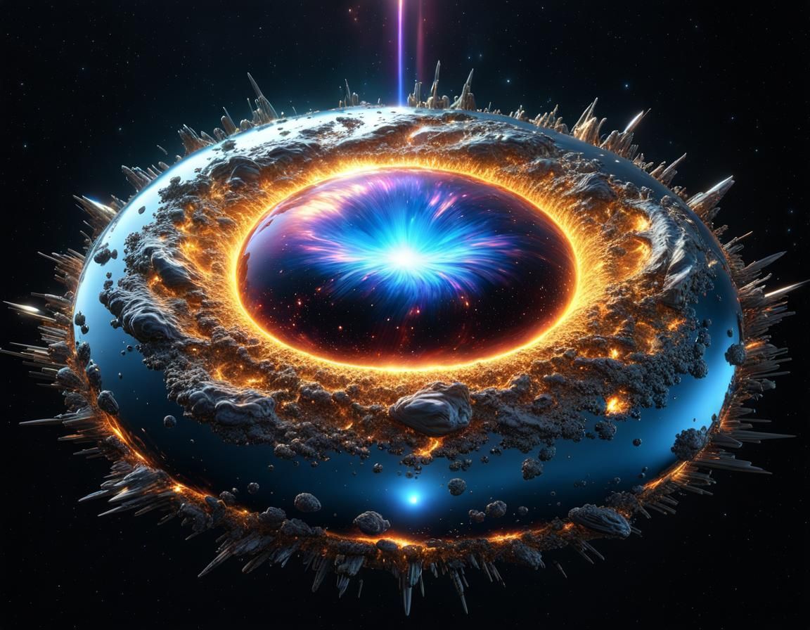 Cosmic Explosion Reflecting on Liquid Metal Sea