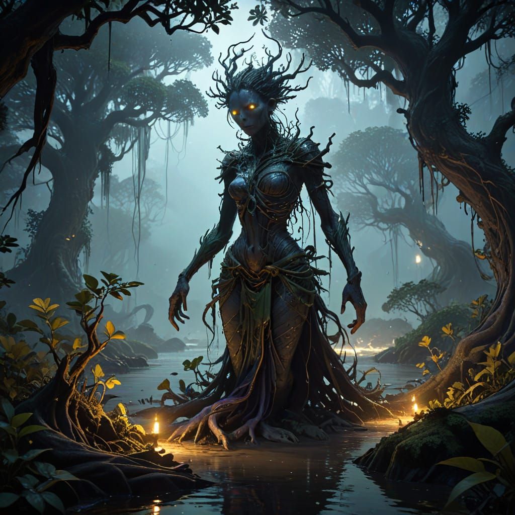 Ethereal Zarûma Emerges from Mists of Coastal Forest