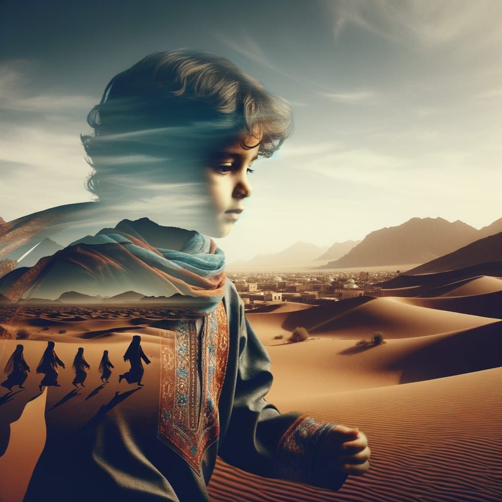 A child of a desert