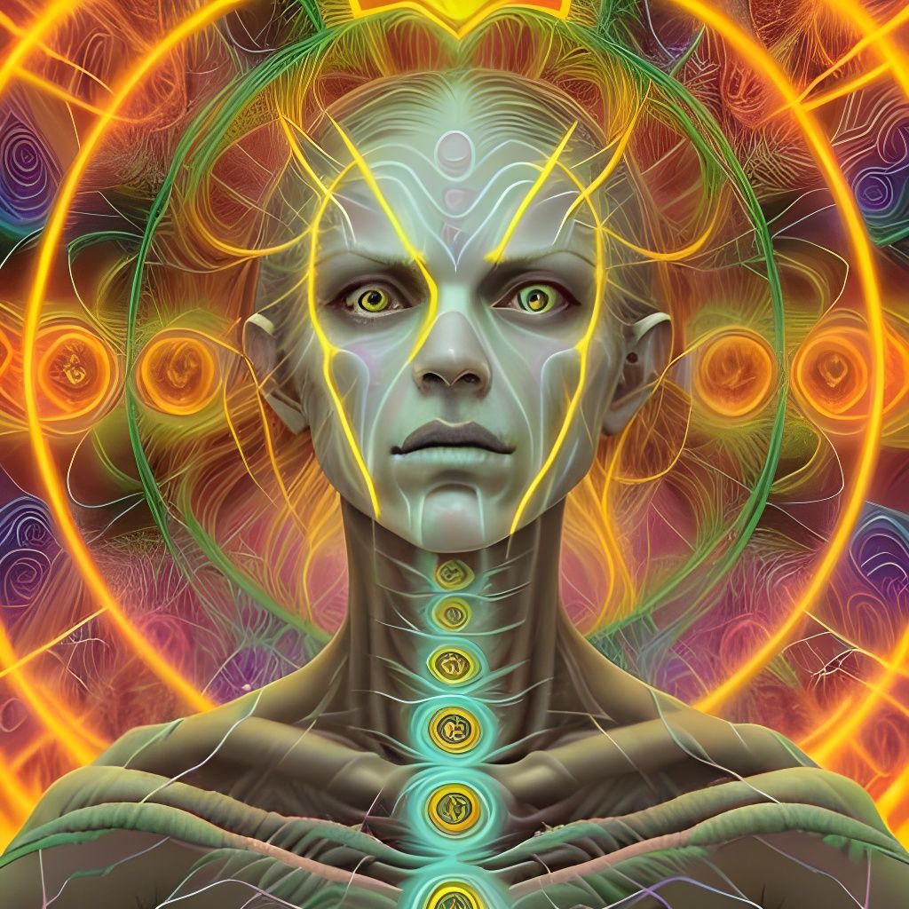 Electroshock Therapy in Surreal Horror Style