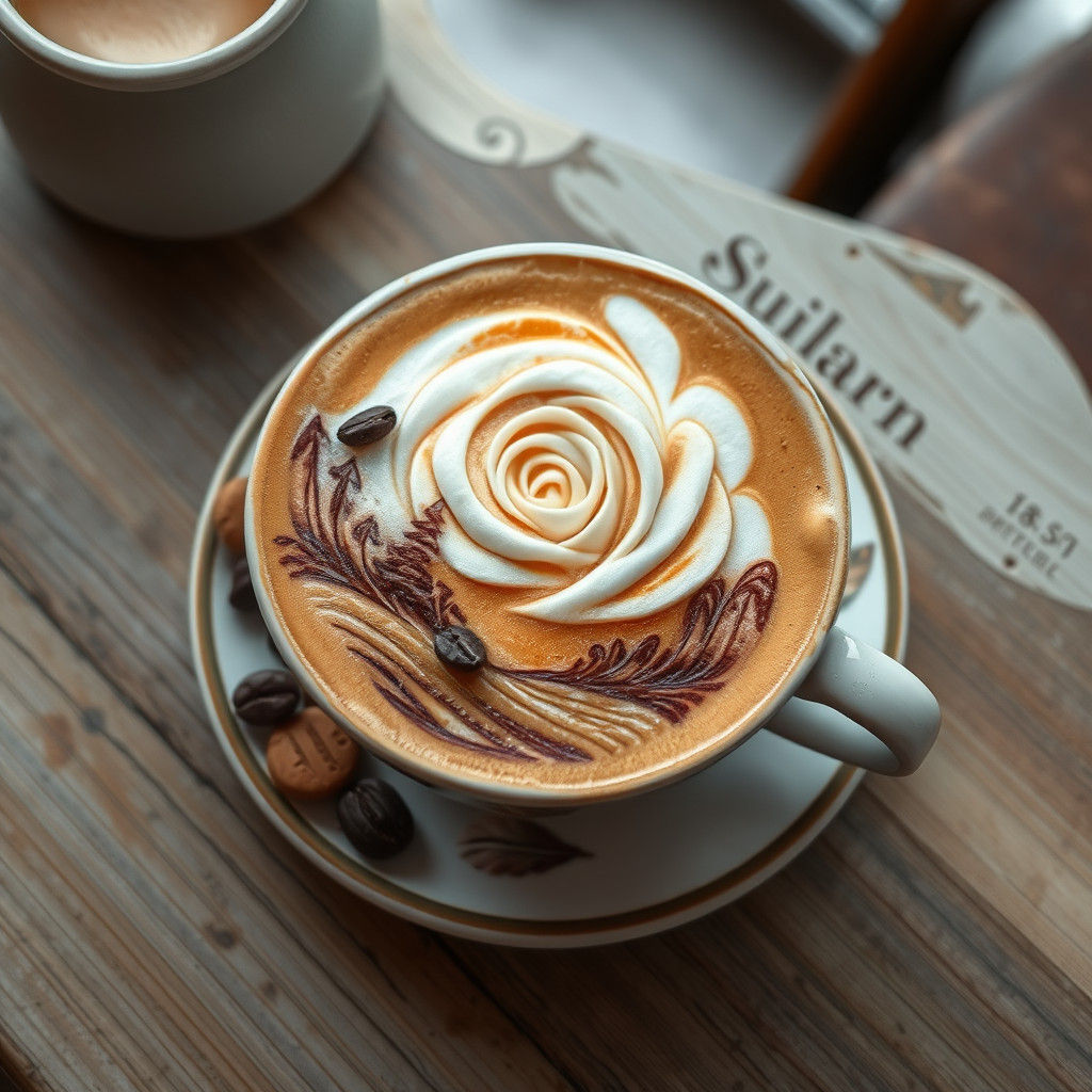 Rose latte