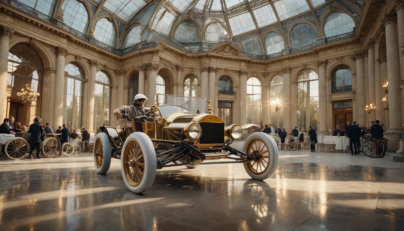Customized 1904 Ford Race Car in Paris