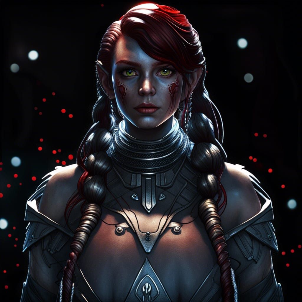 Beautiful Sith Woman with Yellow Eyes