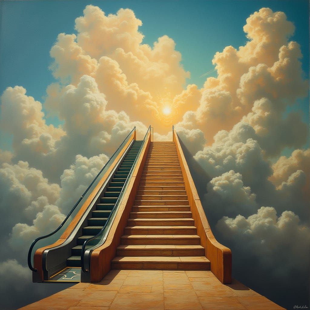 Easy vs Hard Way: Escalator to Heaven and Stairway to Hell