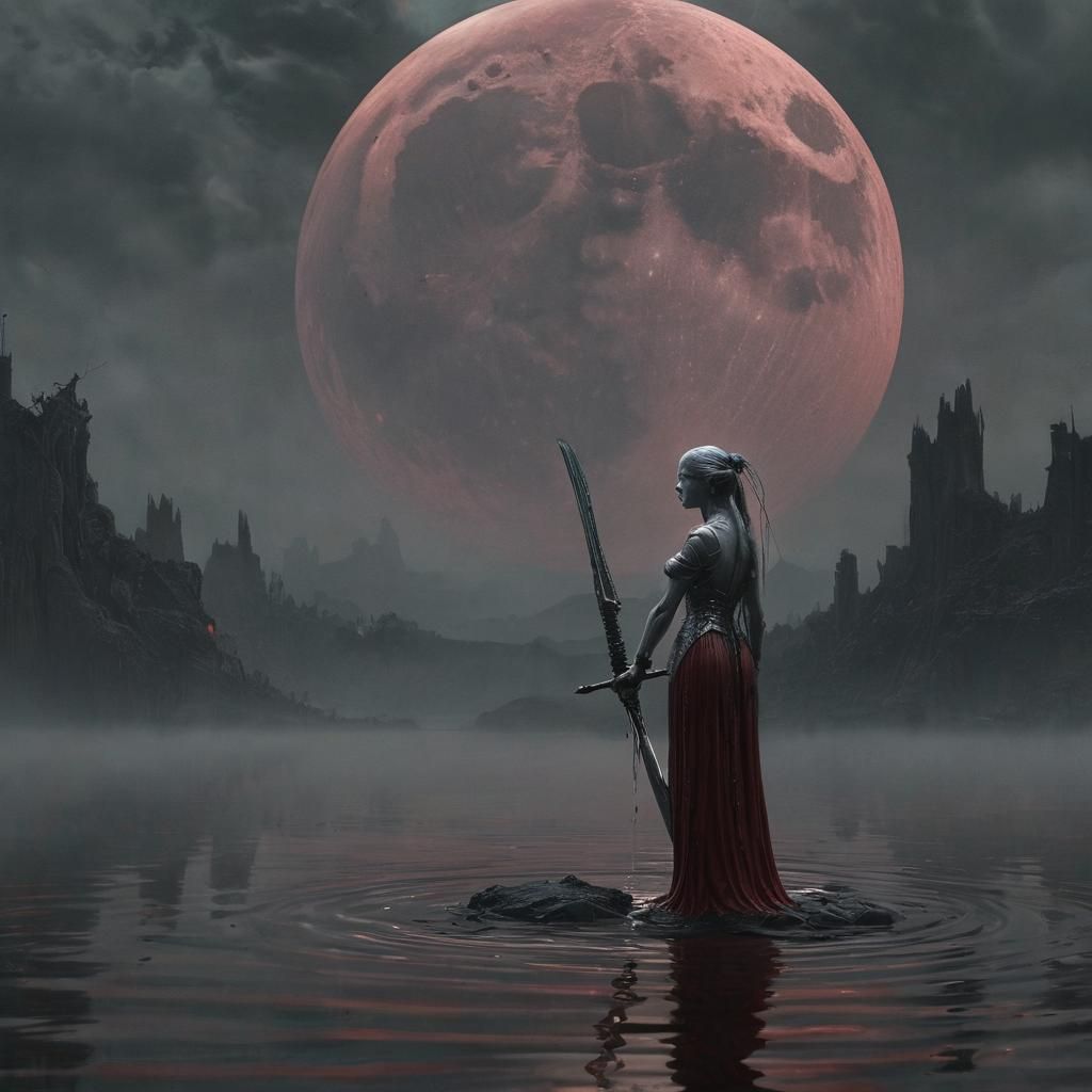 Lady of the Lake with Silver Sword