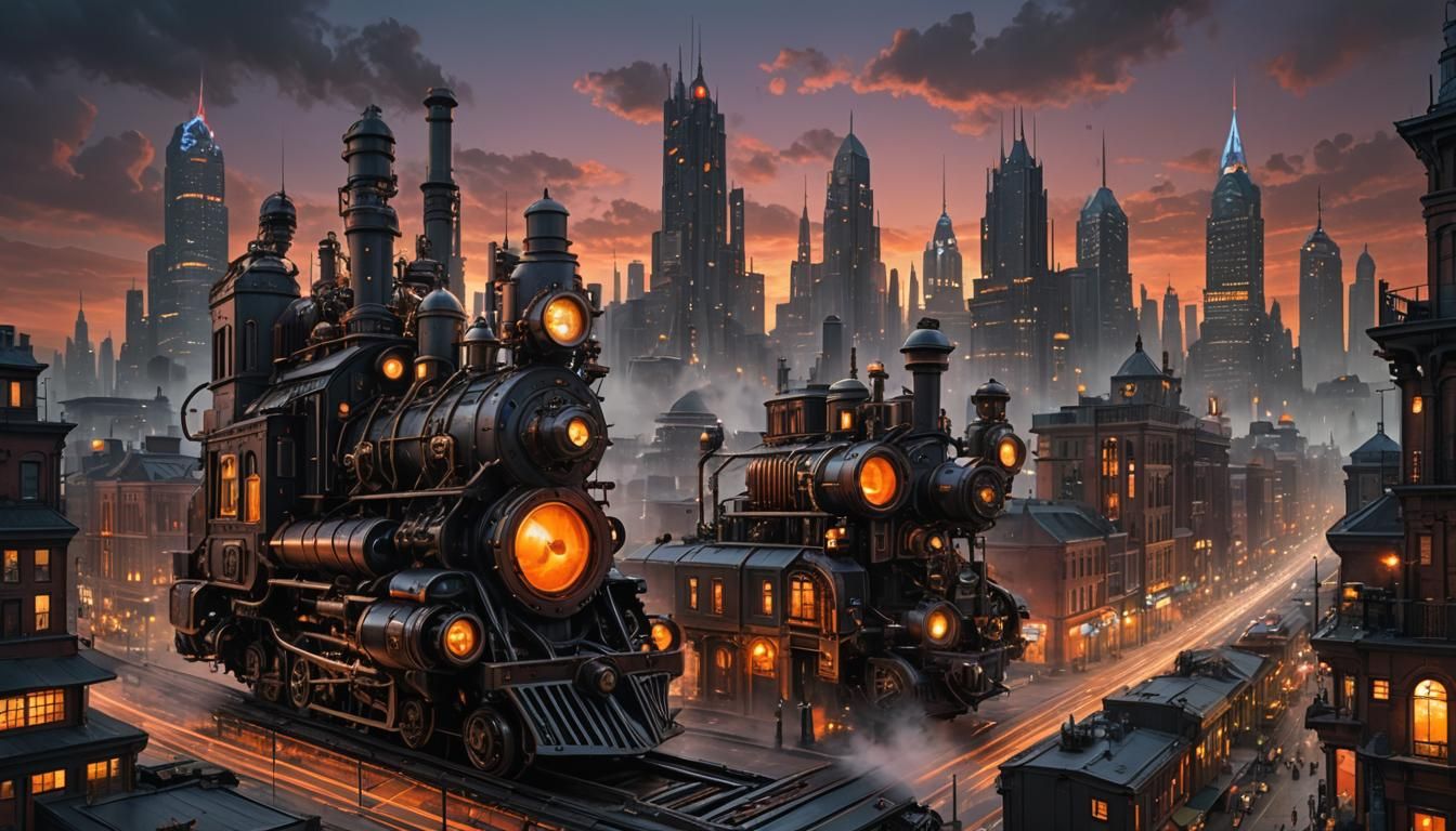 Steampunk city