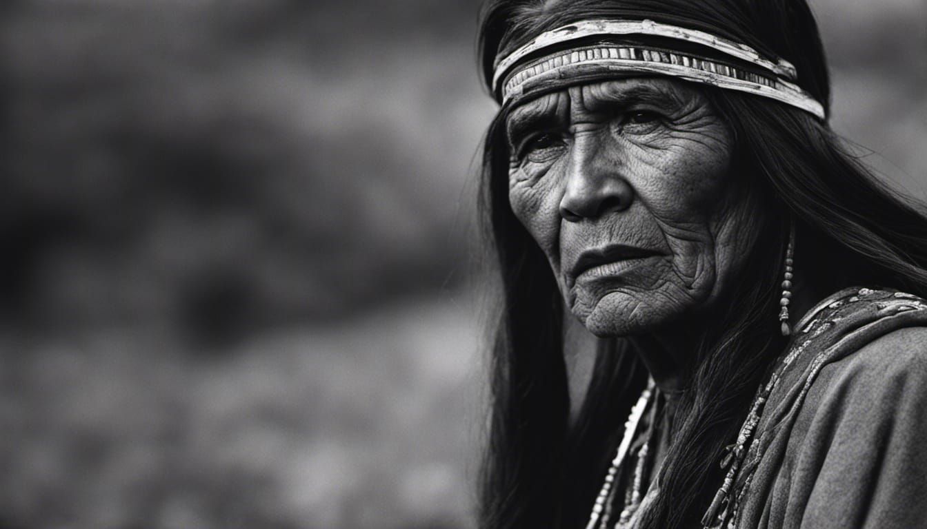 Native American Life in 1920s Black and White