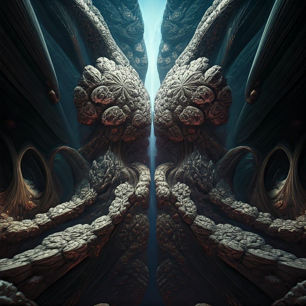 Symmetrical Geometric Patterns in High Contrast