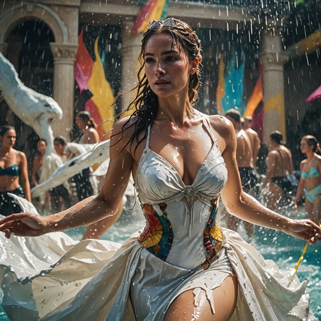 Underwater Dress: Cinematic Digital Art