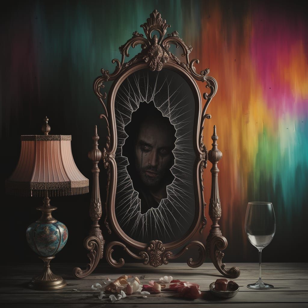 Mirror Portal to Dark Alternate Reality