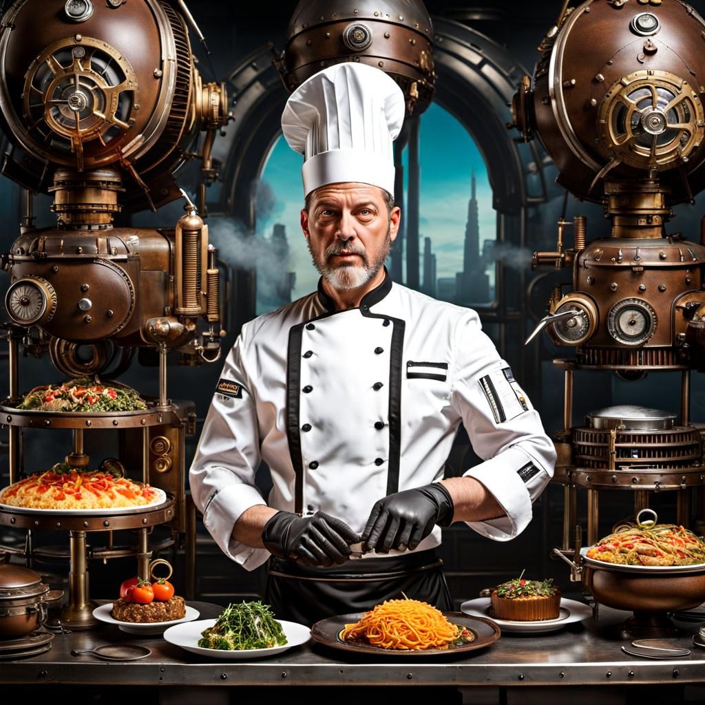 Dieselpunk Chef Creates Whimsical Food Photography