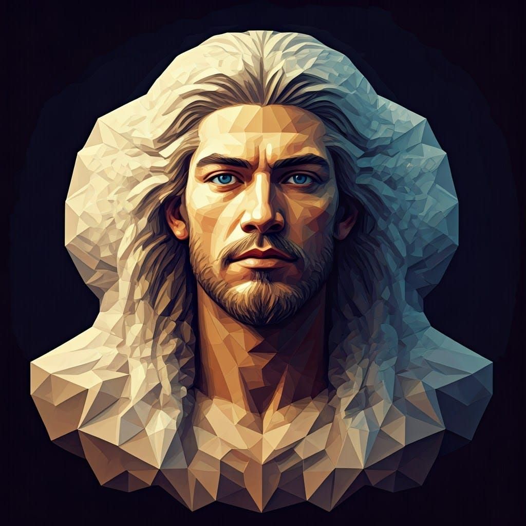 Centaur in Tessellation Cubist Block Art