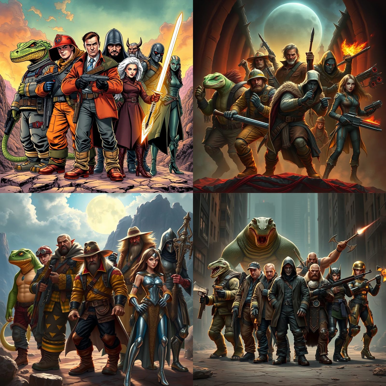 Heroes from Torg Eternity Gather in Epic Comic Book Style