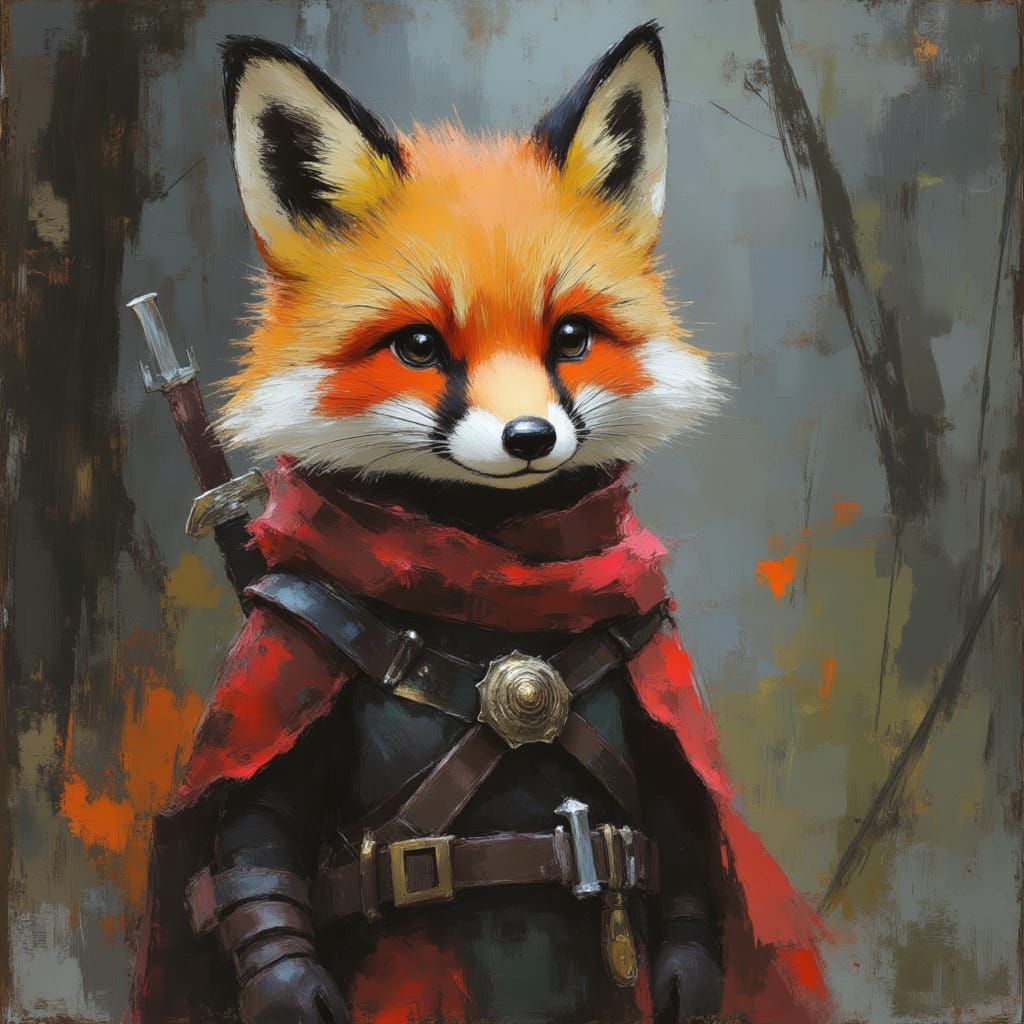 Enhanced Fox Portrait