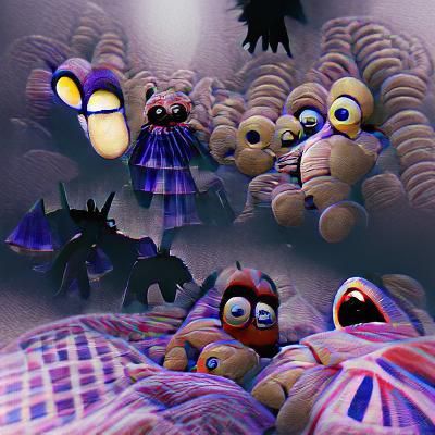 Among Nightmares: An AI Generated Image
