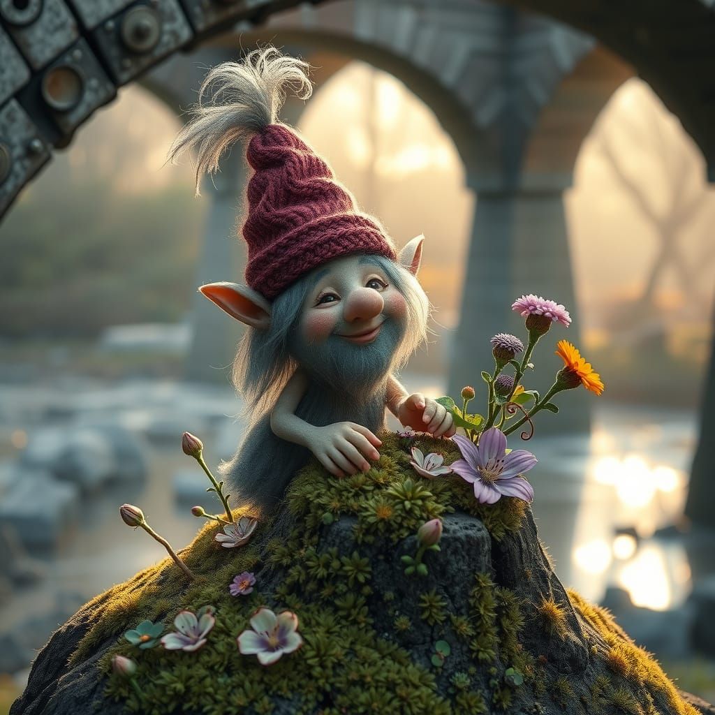 Charming Flower Troll Botanical Art