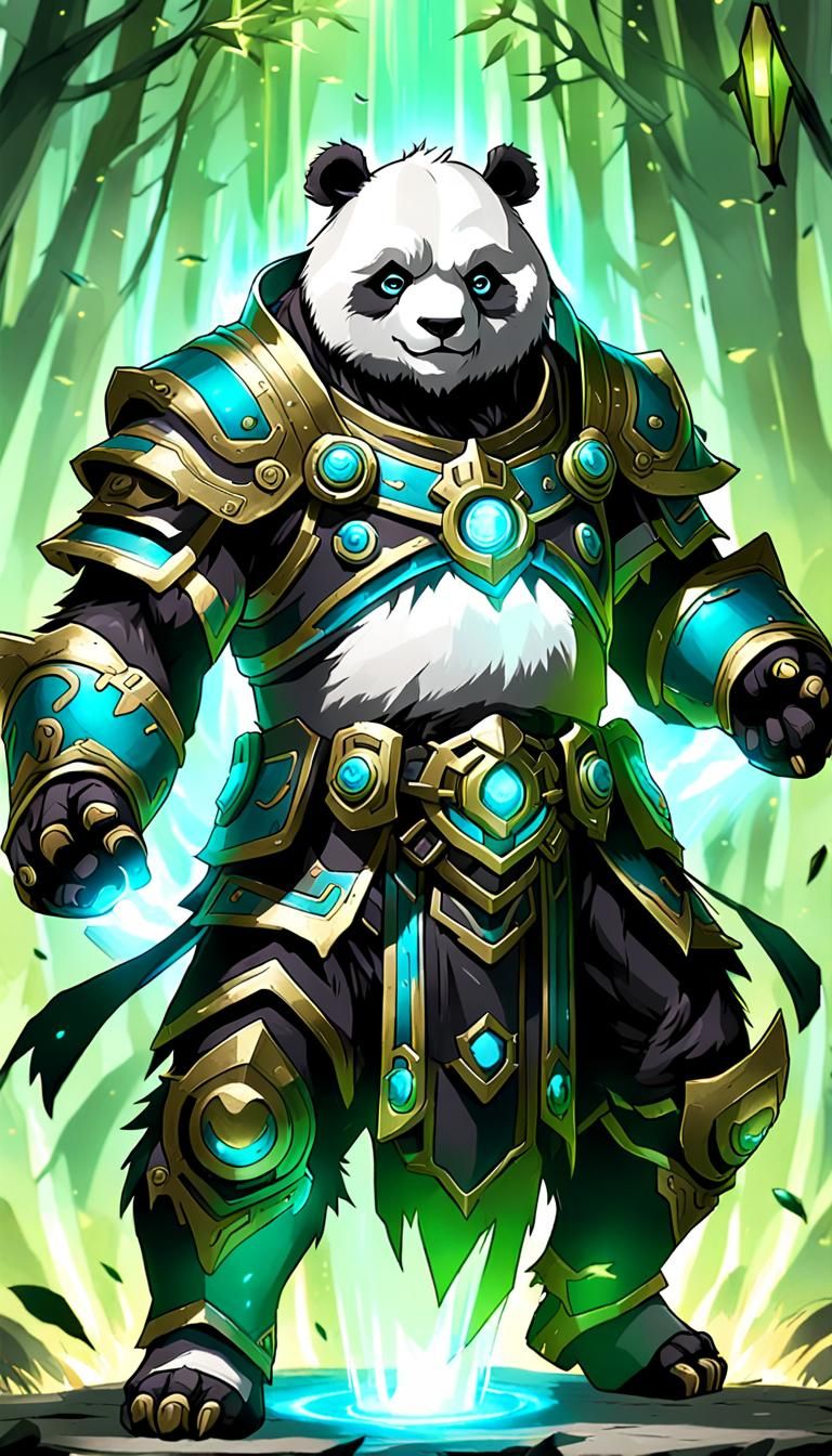 Panda Commander: 2.5D Anime-Style Boss Character