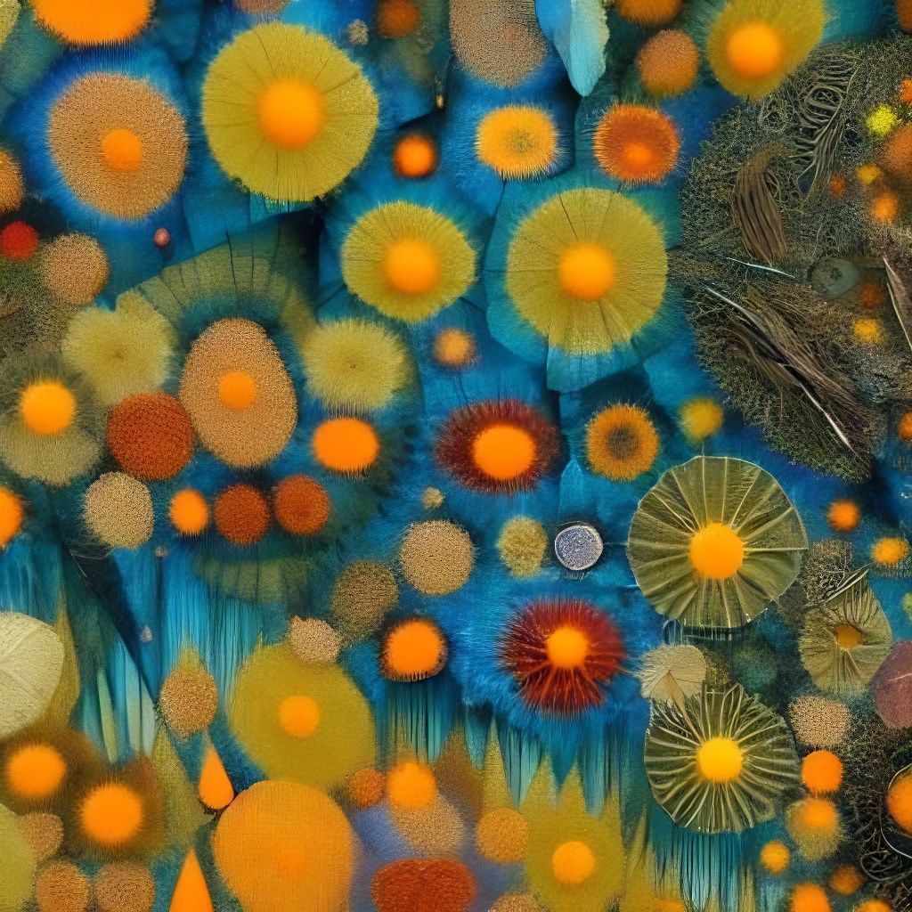 Fractal Town with Autumnal Textures