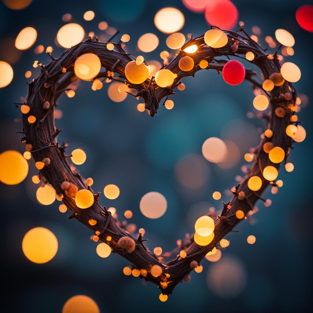 Heart in Natural Lighting, Professional Photography