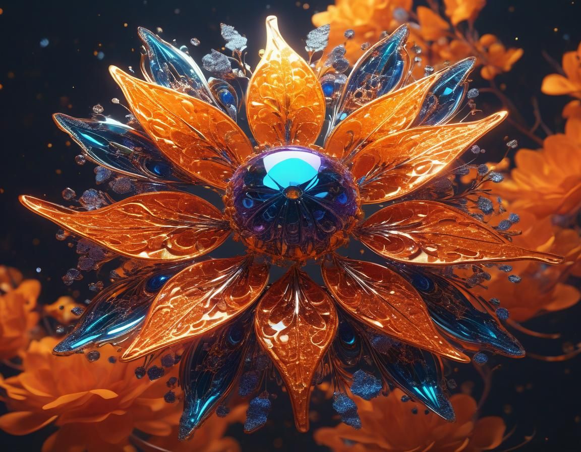 Ethereal Abstract Floral Art in Ultra HD