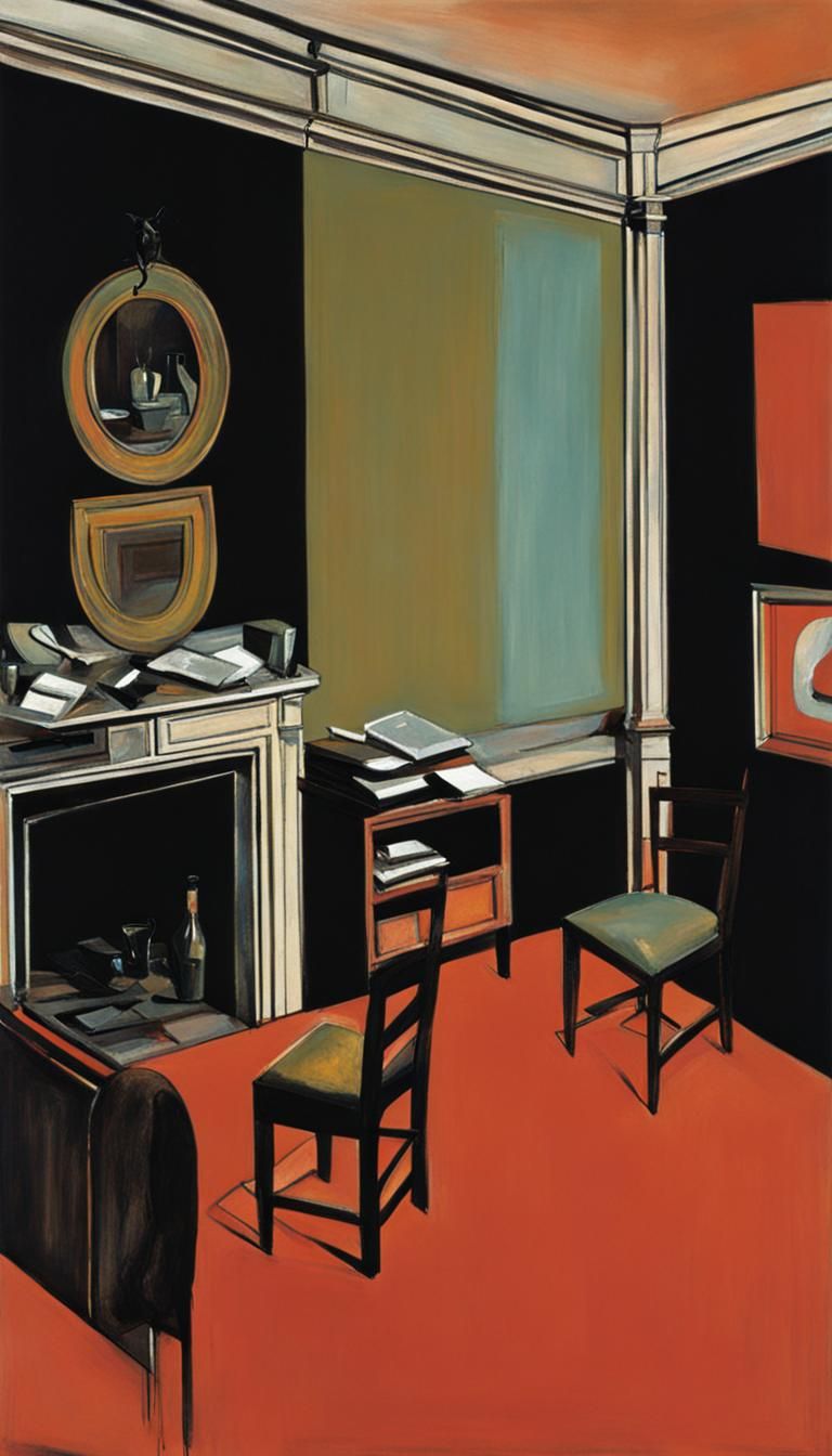 Distorted Room Inspired by Abstract Expressionism