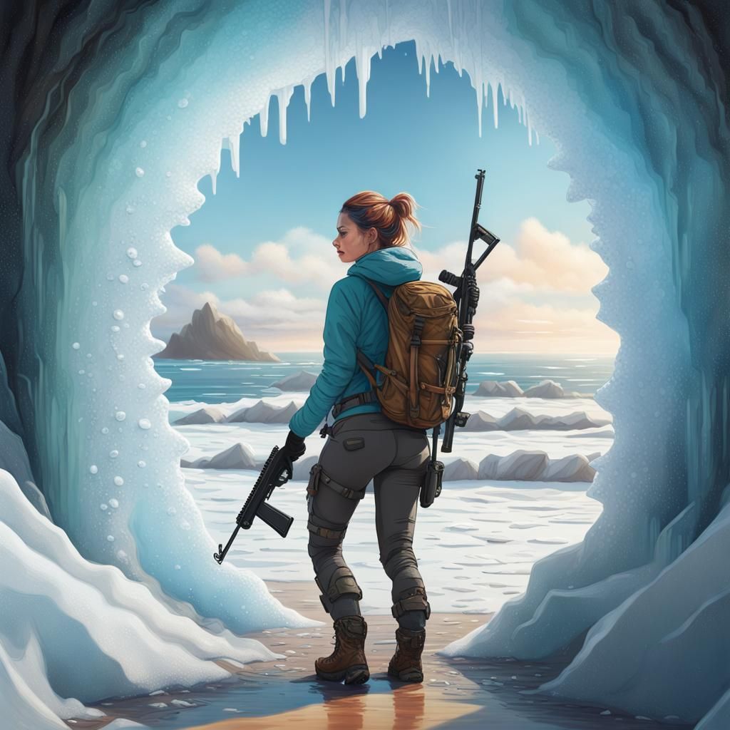 Icy Portal to Tropical Beach Adventure