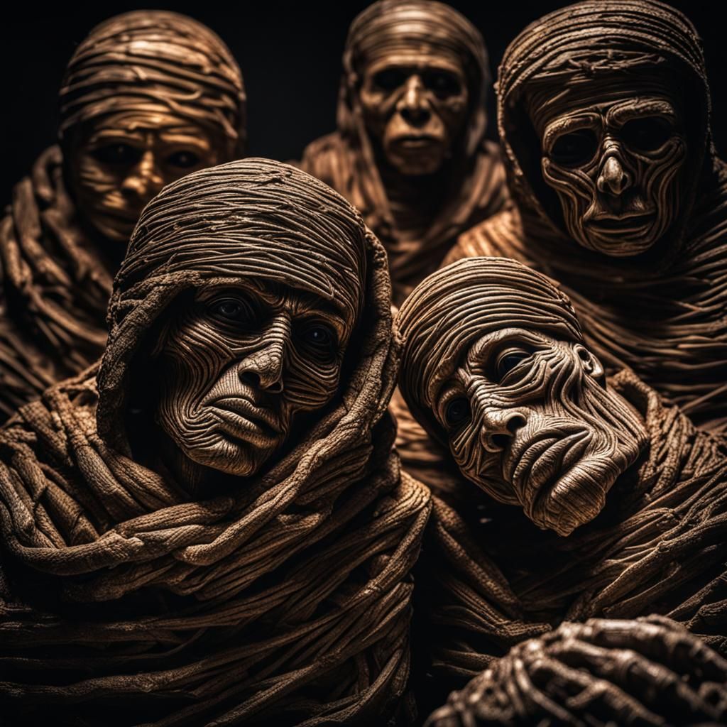 Hyperrealistic Mummies in High Definition