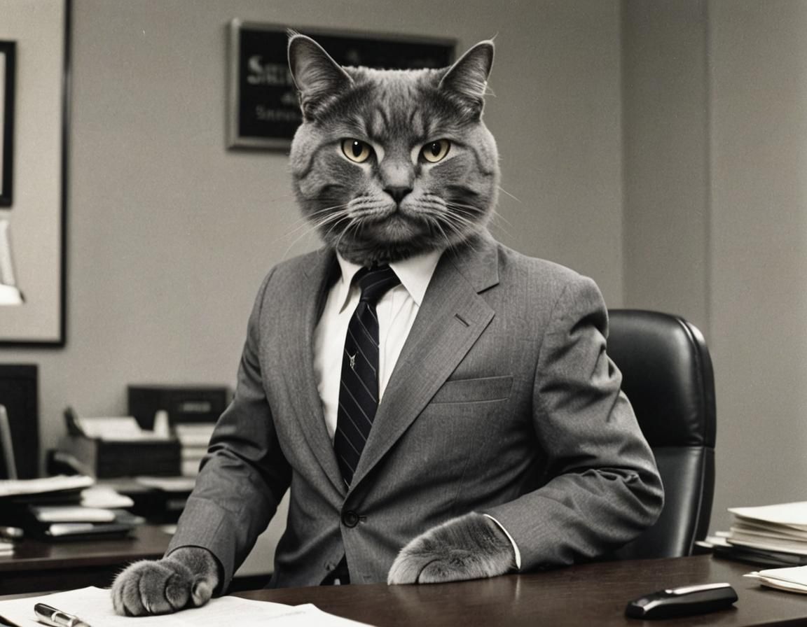 Cat in Suit: Serious Business Only