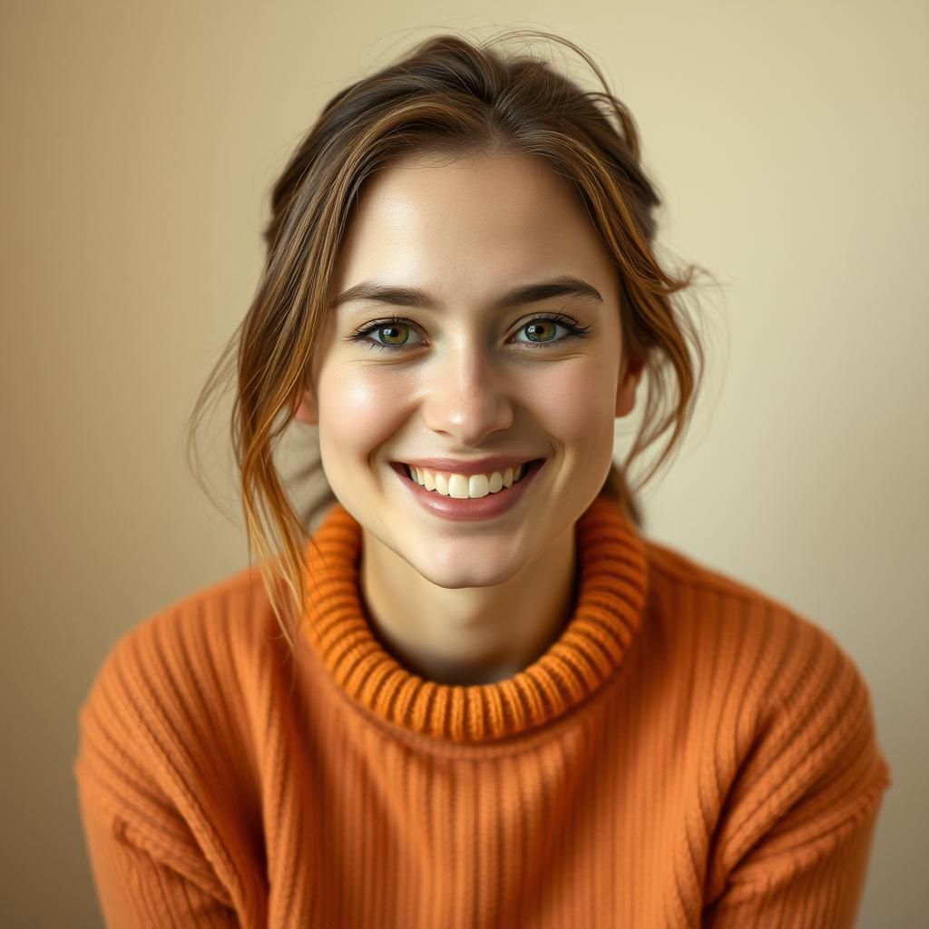 Introspective Portrait in Soft Pastel Hues