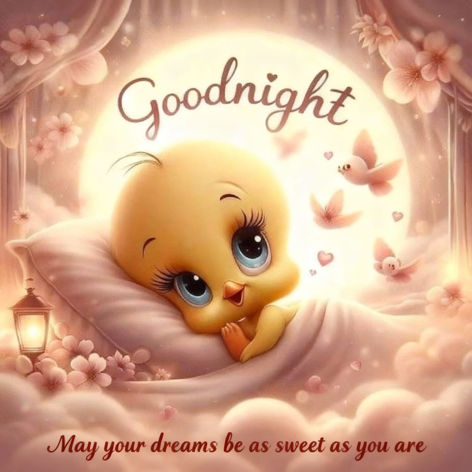 Peaceful Night Sky with Inspiring Quotes